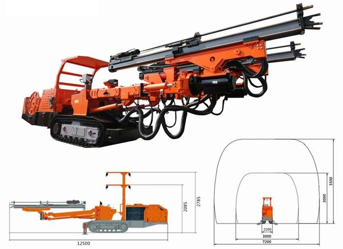 CMJ2-35煤礦用液壓雙臂掘進鑽車